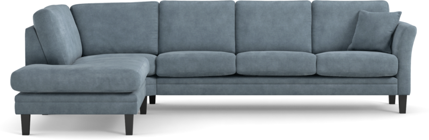 Eden - 3-sits soffa med divan - Blå