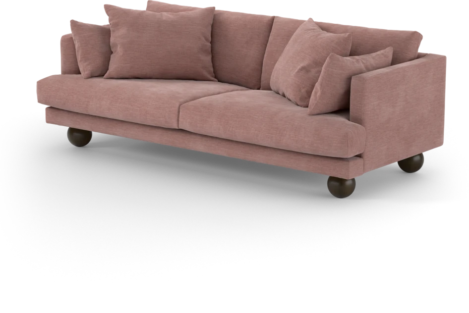 Harper - 3-sits soffa - Rosa