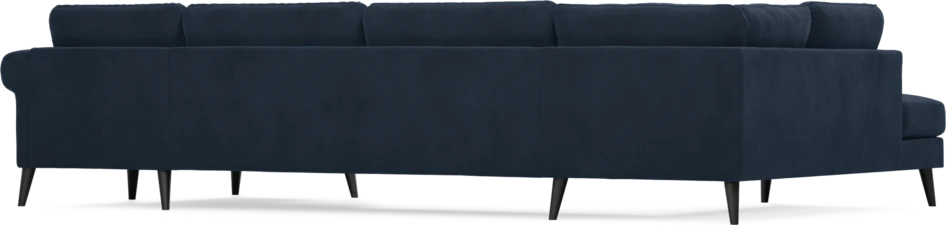 Bridge - 3-sits soffa med divan vänster och schäslong höger - Blå