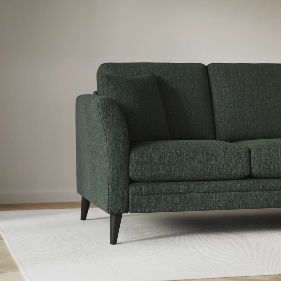 Eden - 2,5-sits soffa med divan - Grön