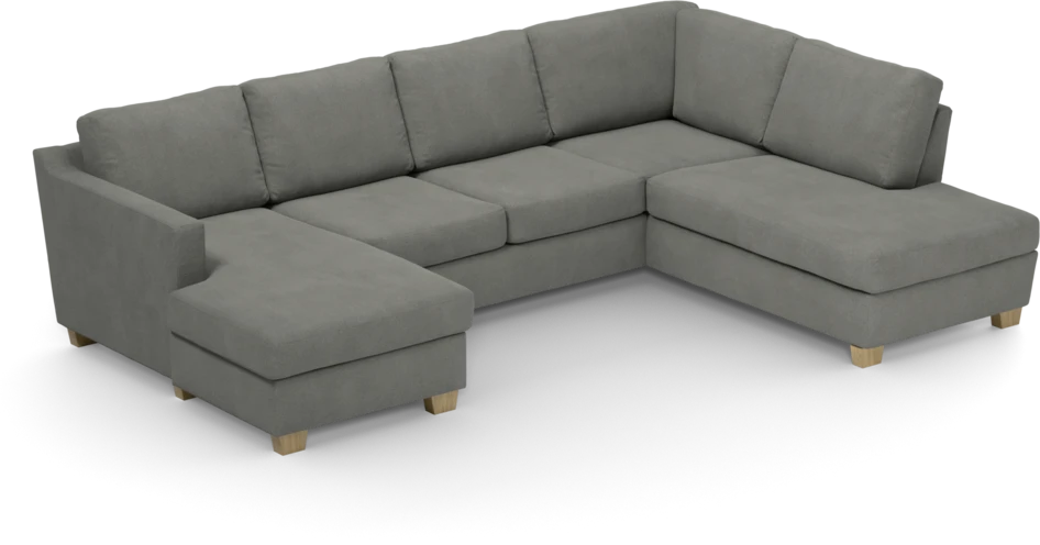 Friday - 3-sits soffa med schäslong vänster och divan höger - Grå