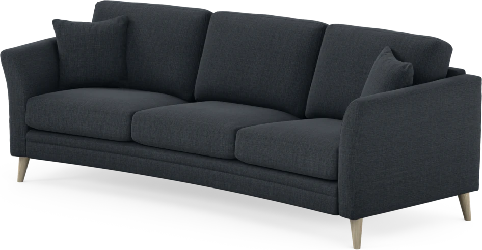 Eden - 3-sits soffa svängd - Blå