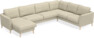 Bridge - Hörnsoffa, 3+2-sits med schäslong vänster - Beige