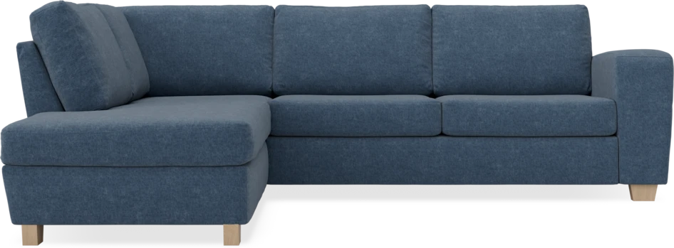 Friday - 2,5-sits soffa med divan vänster - Blå