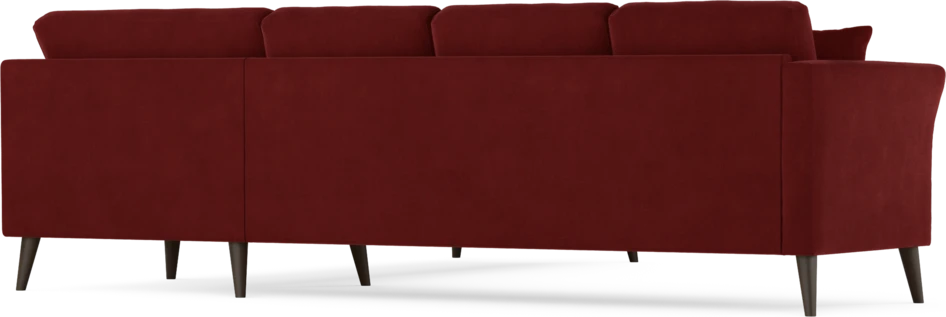 Eden - Hörnsoffa, 3+3-sits - Röd