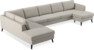 County - 4-sits soffa med divan vänster och schäslong höger - Beige
