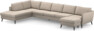 County - 4-sits soffa med divan vänster och schäslong höger - Beige