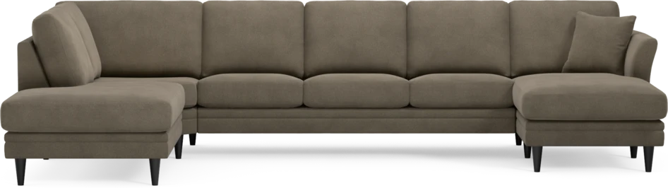 Eden - 3-sits soffa med divan vänster och schäslong höger - Beige