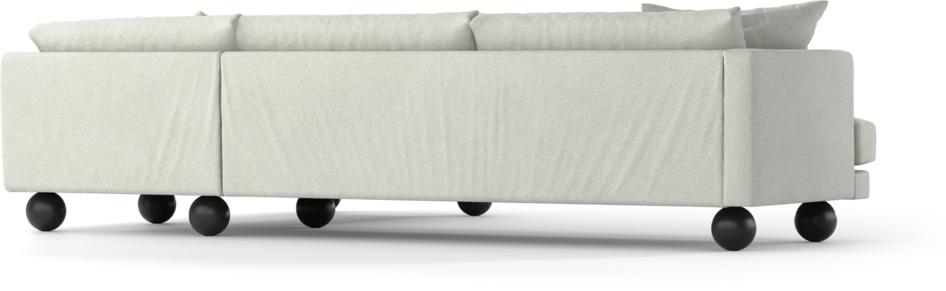 Harper - 3-sits soffa med divan höger - Vit