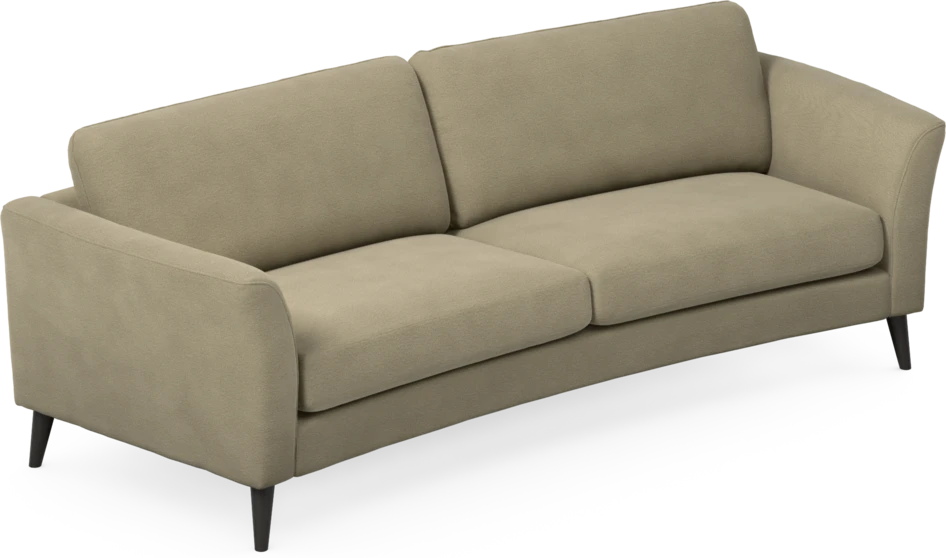 Bridge - 3-sits soffa svängd - Beige