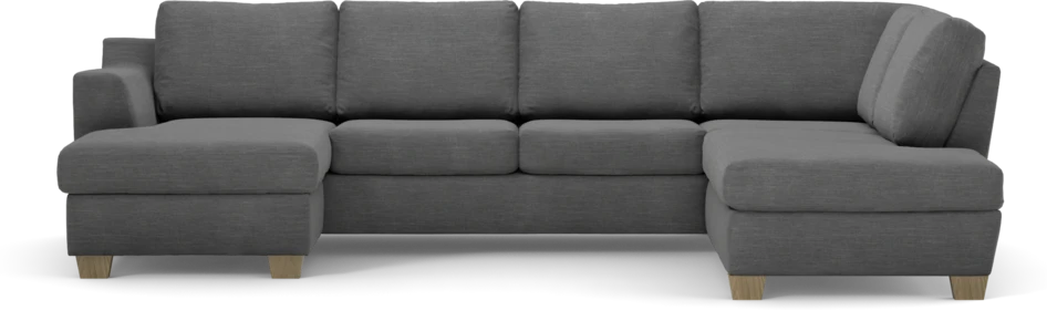 Friday - 3-sits soffa med schäslong vänster och divan höger - Grå