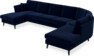 Eden - 3-sits soffa med schäslong vänster och divan höger - Blå