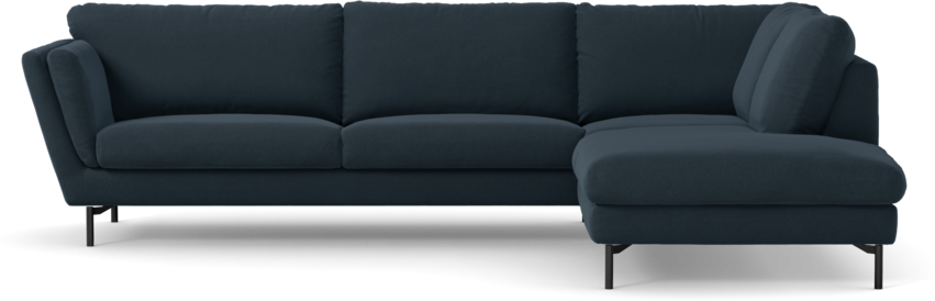 Madison Lux - 3-sits soffa med divan höger - Blå