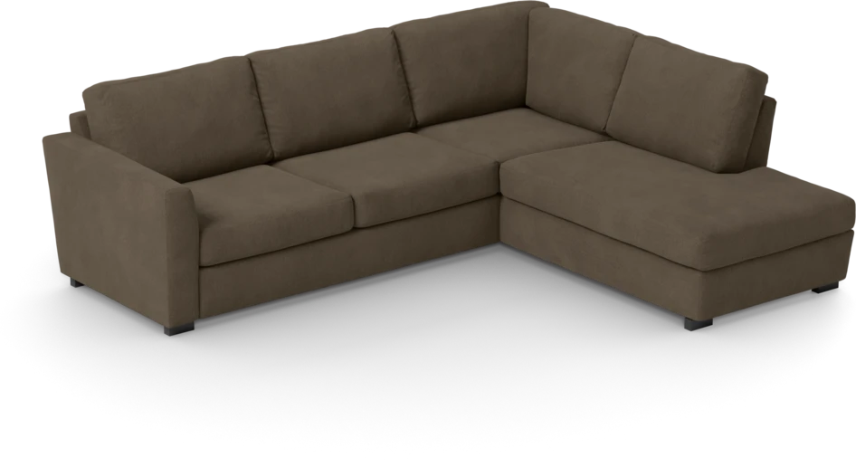 Friday - 2,5-sits soffa med divan höger - Brun
