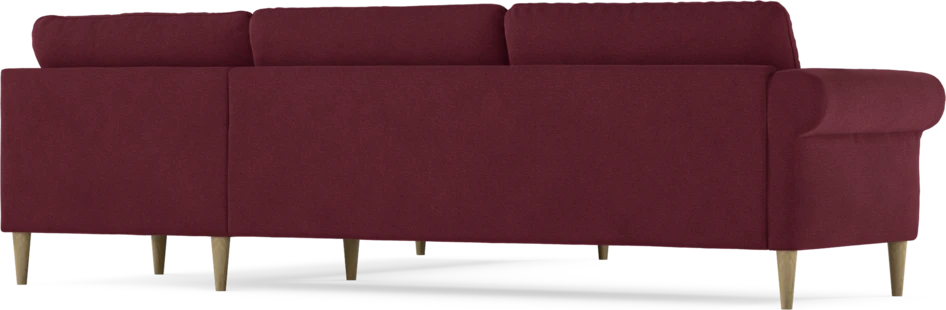 Bridge - Hörnsoffa, 3+2-sits - Röd