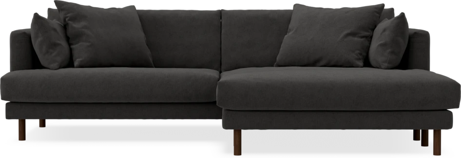 Harper - 4-sits med schäslong XL höger - Grå