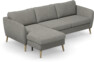 County - 3-sits soffa med flyttbar schäslong - Grå