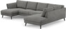 Madison Lux - 2-sits soffa med schäslong vänster och divan höger - Grå
