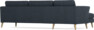 Bridge - 3-sits soffa med schäslong vänster - Blå