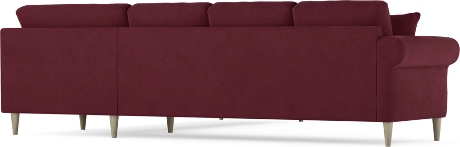 Eden - Hörnsoffa, 3+3-sits - Röd