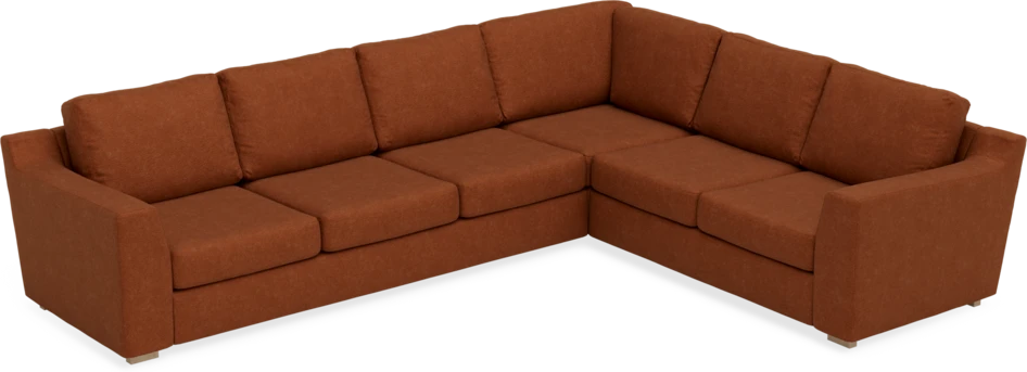 Friday - Hörnsoffa, 3+2-sits - Orange