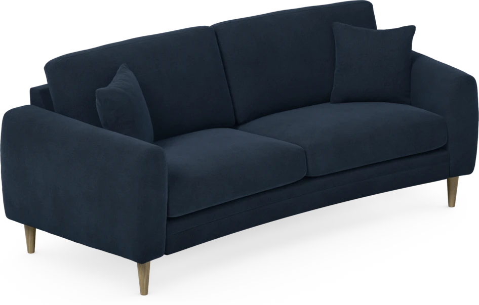 Eden - 2,5-sits soffa svängd - Blå
