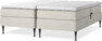 Delux Sense - Ställbar säng, dubbelsäng med bäddmadrass - Beige