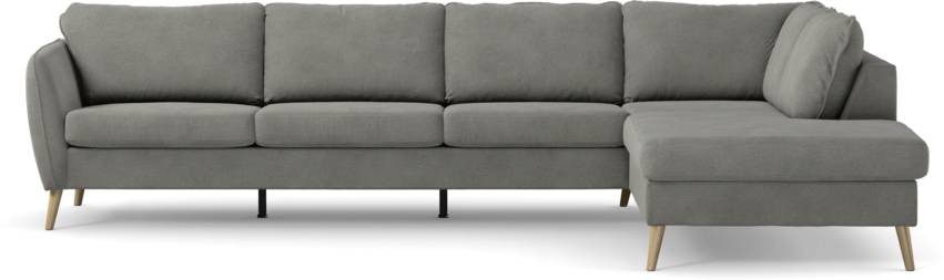 County - 3-sits soffa med divan höger - Grå