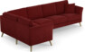 Eden - Hörnsoffa 1+3 - Röd