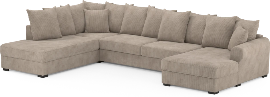 Town - 3-sits soffa med divan vänster och schäslong höger - Beige