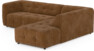Bella - 3-sits soffa med divan höger - Orange