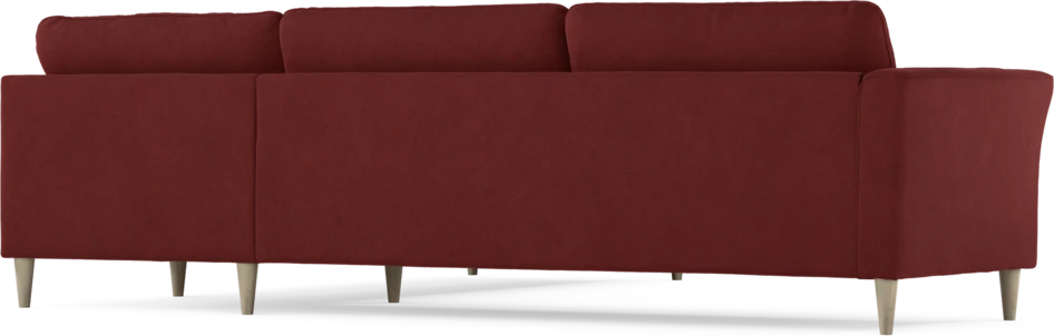 Bridge - Hörnsoffa, 3+2-sits - Röd