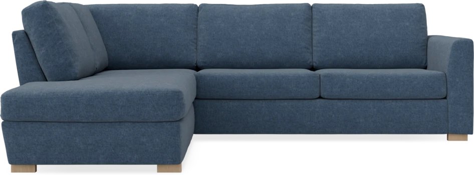 Friday - 2,5-sits soffa med divan vänster - Blå