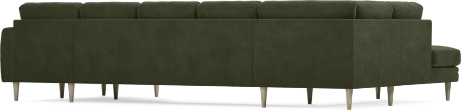 Eden - 3-sits soffa med divan vänster och schäslong höger - Grön