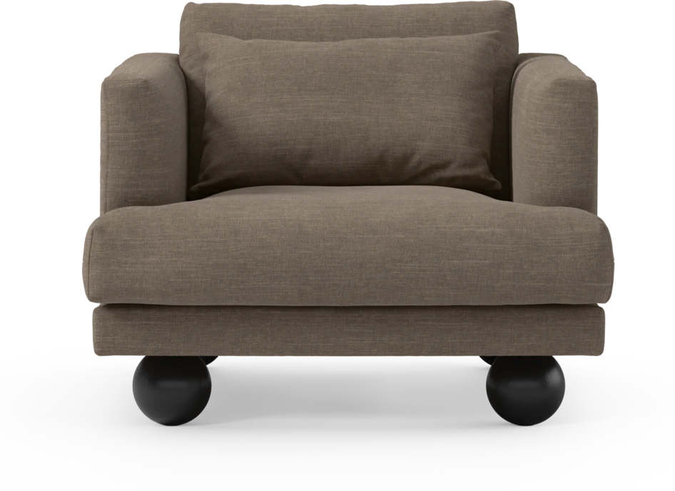 Harper - Fåtölj, 75 cm - Brun