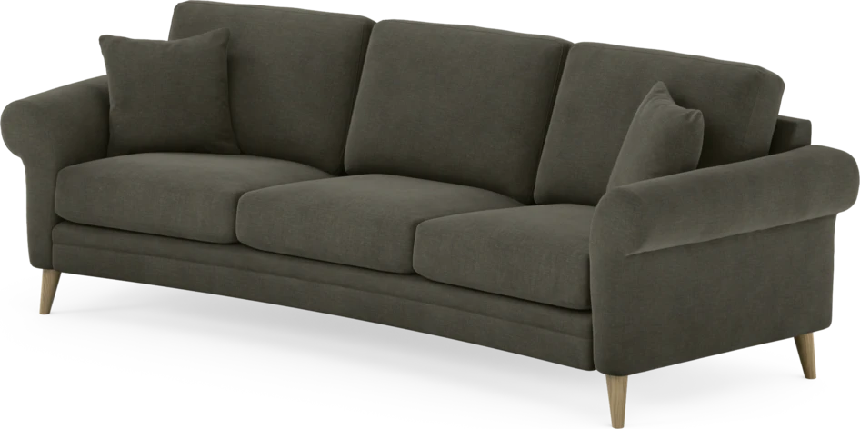 Eden - 3-sits soffa svängd - Grå