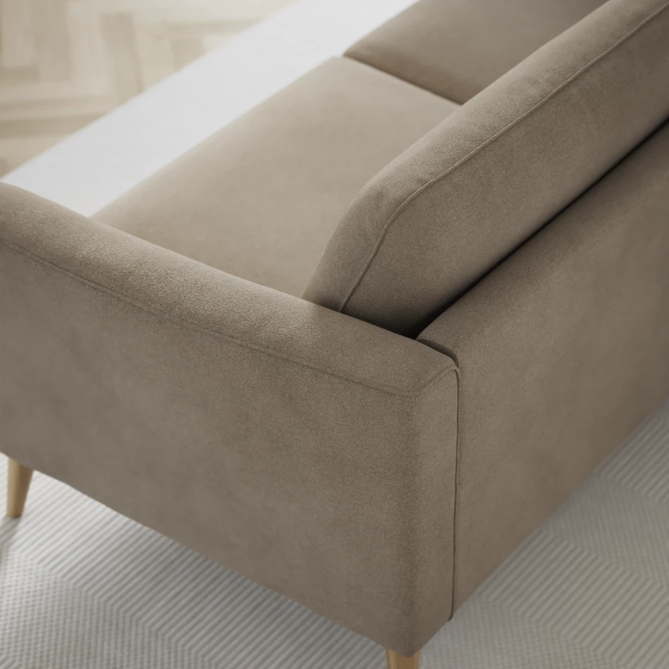 Bridge - 3-sits soffa med schäslong vänster och divan höger - Beige