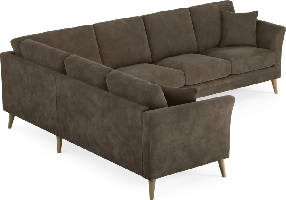 Eden - Hörnsoffa, 2+3-sits - Brun