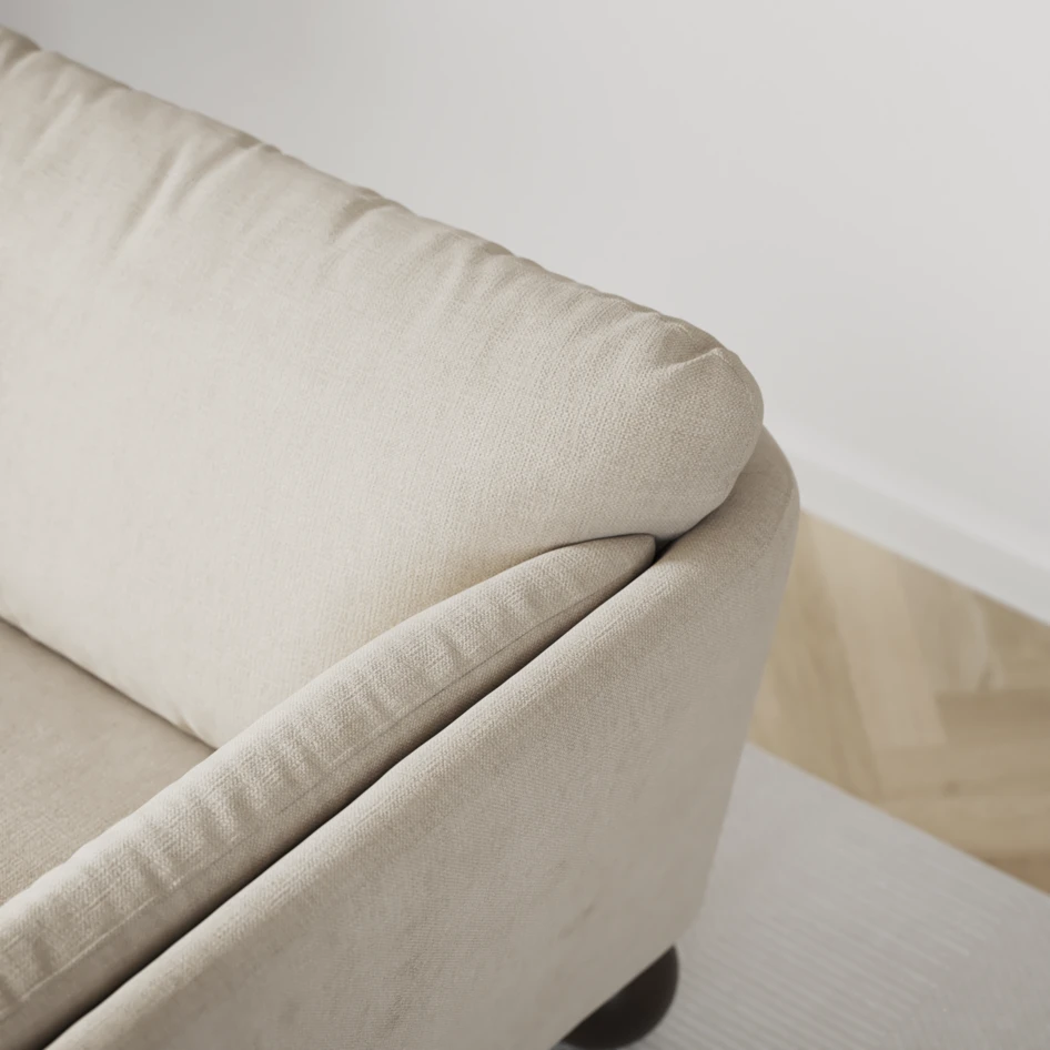 Madison Lux - 2-sits soffa med divan höger - Beige