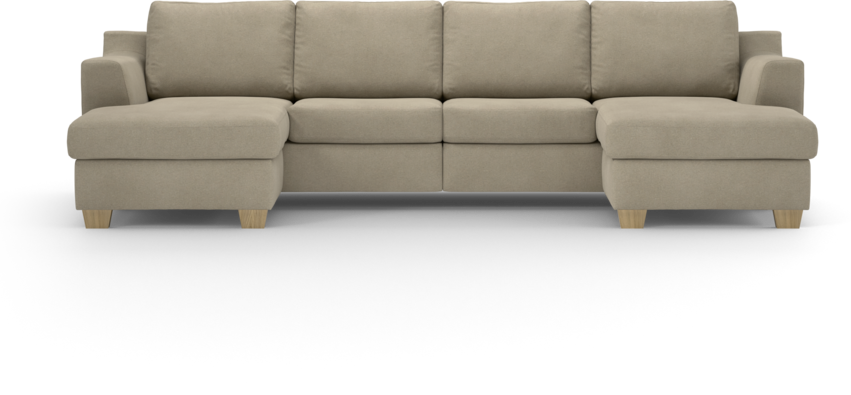 Friday - 2-sits soffa med två schäslonger - Beige