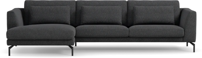 Willow, 3-sits soffa med schäslong vänster, fast klädsel