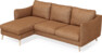 Madison Lux - 2-sits soffa med schäslong vänster - Orange
