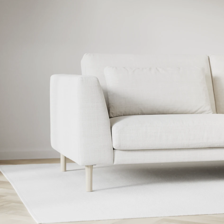Willow - 3-sits soffa med schäslong vänster, fast klädsel - Beige