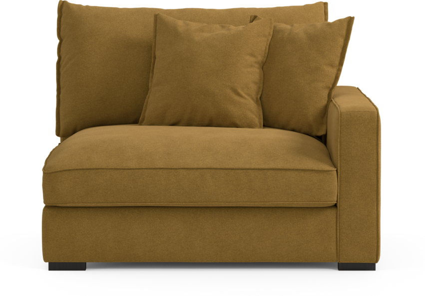 Rossi - 1,5-sits med armstöd höger - Gul