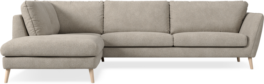 Madison Lux - 3-sits soffa med divan vänster - Vit