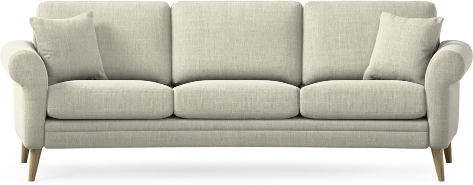 Eden - 3-sits soffa svängd - Beige