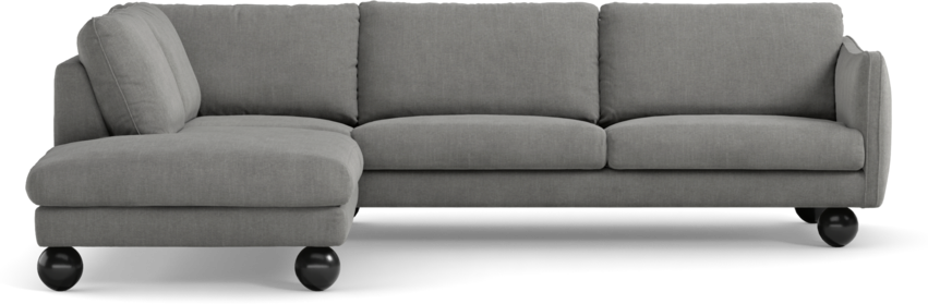 Madison - 3-sits soffa med divan vänster - Grå