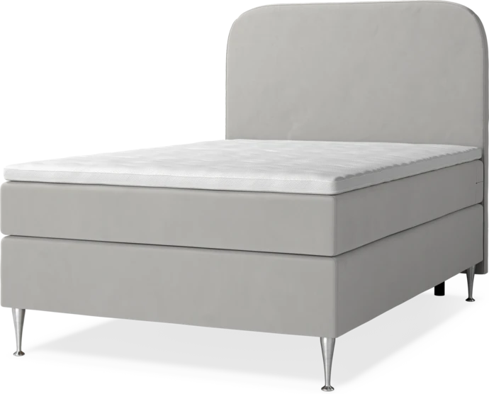 New York Supreme, Kontinentalsäng, enkelsäng med bäddmadrass, sängben och sänggavel slät