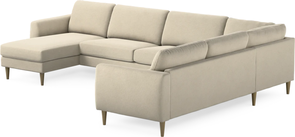 Bridge - Hörnsoffa, 3+2-sits med schäslong vänster - Beige