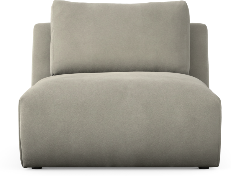 Free - 1,5-sits utan armstöd - Grå